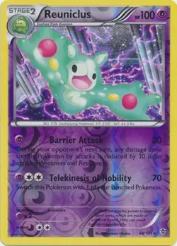 Pokemon - Reuniclus - 44/101 - Rare - Reverse Holo - Plasma Blast - NM - Image 1