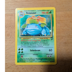 Pokemon TCG Venusaur Base Set 2 Holo Rare 18/130 Stage 2 100 HP English - Image 1