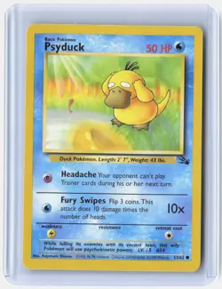 Psyduck 53/62 Common Fossil Pokemon Lightly Played - Image 1