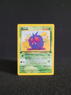 Pokemon Karte Bluzuk - 1. Edition MINT - 63/64 Dschungel Set (Jungle) - Image 1