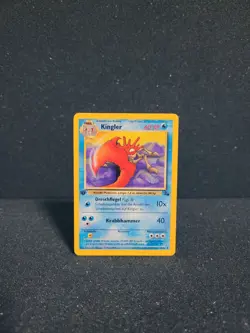 Pokemon Karte Kingler - 1. Edition Near Mint - 38/62 Fossil Set - Image 1