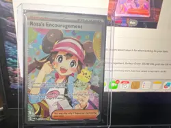Pokemon GEM Rosa's Encouragement, Perfect Order 123/88 DBL gold star SIR NM - Image 1