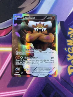Landorus BW43 - Full Art Black White Black Star Promos Pokemon TCG LP - Image 1