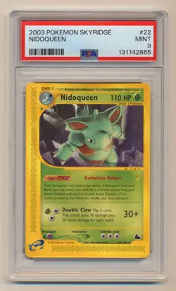 PSA 9 Pokemon Skyridge Rare Nidoqueen 22/144 MINT Condition!! - Image 1