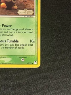 Seedot 61/92 Legend Maker Reverse Holo Pokemon Stamped - Image 4