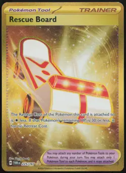 Rescue Board 225/167 NM Twilight Masquerade Hyper Rare Pokemon - Image 1