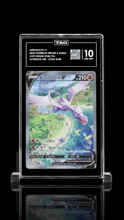 Pokemon Aerodactyl V (Alternate Full Art) 180/196 Swsh11: Lost Origin TAG 10 - Image 1