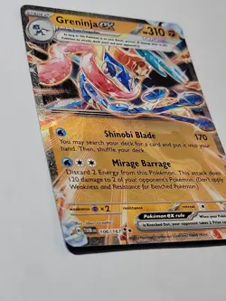 Greninja ex 106/167 Sv06: Pokemon Twilight Masquerade Ultra Rare NM (F014) - Image 3