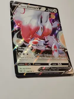 Hisuian Zoroark V 146/196 Lost Origin Holo Ultra Rare Pokemon TCG NM (F017) - Image 3
