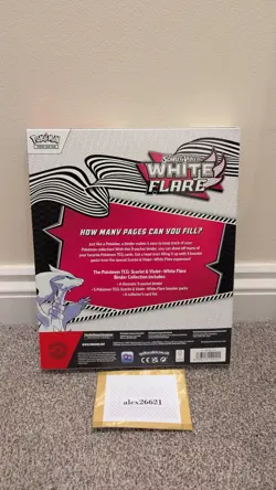 Pokemon TCG: Scarlet & Violet White Flare Binder Collection Factory Sealed Box - Image 2