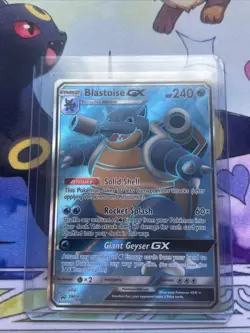 Pokemon TCG Blastoise GX Holo Ultra Rare SM189 Promo Near Mint Near Mint - Image 1