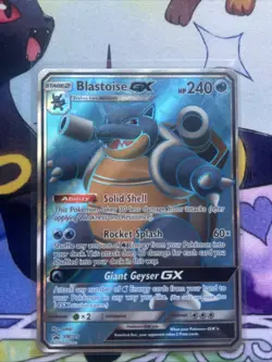 Pokemon TCG Blastoise GX Holo Ultra Rare SM189 Promo Near Mint Near Mint - Image 3