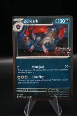 Zoroark 062/086 White Flare Stamped Promo Pokemon - Image 1