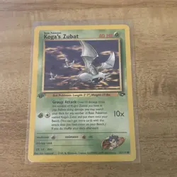 Pokemon TCG 1st Edition Koga’s Zubat 83/132 Gym Challenge LP - Image 1