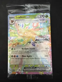 Leafeon ex 006/131 Prismatic Evolutions Stamped Promo Sealed - Pokemon TCG - Image 1