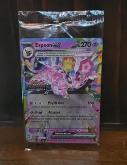SEALED Espeon EX 34/131 Prismatic Evolutions Stamped Promo Pokemon TCG - Image 1