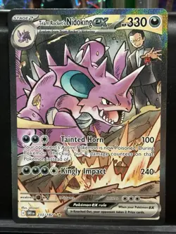 Pokemon TCG Team Rocket’s Nidoking EX 233/182 Destined Rivals SIR - Image 1