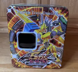 Konami 5'ps Yu Gi Oh! Trading Card Game Collectable Tin 2010 Power Tool Dragon - Image 1