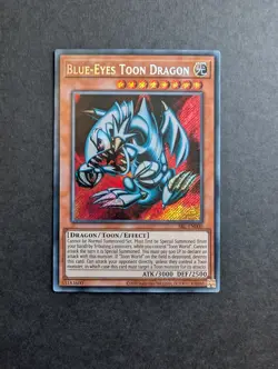 Yugioh Blue Eyes Toon Dragon SRL-EN000 Secret Rare Near Mint 25th Reprint - Image 1