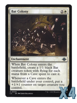 MTG-NM Playset(X4)-Bat Colony-5-The Lost Caverns of Ixalan - Image 1