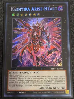 Yugioh Tcg Kashtira Arise-Heart PHHY-EN046 Secret Rare 1st Edition NM Single! - Image 1