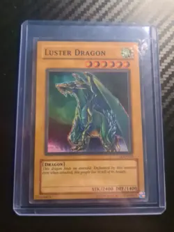 YUGIOH! LUSTER DRAGON LOD-050 SUPER RARE NM UNLIMITED YUGIOH - Image 1