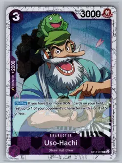 Uso-Hachi (Pirate Foil) ST18-001 PRB02 One Piece Foil NM - Image 1