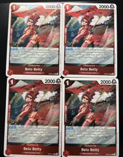 One Piece TCG Belo Betty Awakening of the New Era OP05-015 Playset (x4) NM Eng - Image 1
