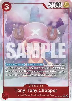 Tony Tony.Chopper (0070) (Parallel) SR Two Legends OP08-007 NM Foil - Image 1