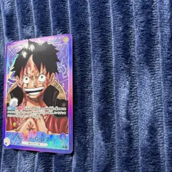Bandai Japanese Monkey D. Luffy OP05-060 Leader Holo Leader One Piece LP - Image 2