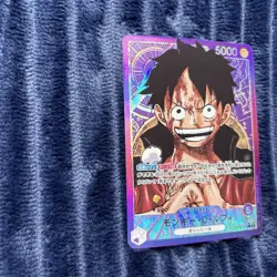 Bandai Japanese Monkey D. Luffy OP05-060 Leader Holo Leader One Piece LP - Image 3