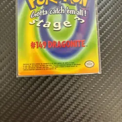 1999 Topps Pokemon the First Movie Dragonite Stage 3 Card #E12 #149 - Image 3