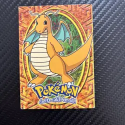 1999 Topps Pokemon the First Movie Dragonite Stage 3 Card #E12 #149 - Image 5