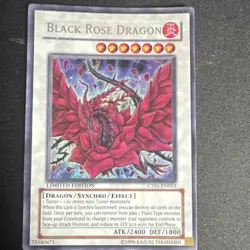 Konami Black Rose Dragon CT05-EN003 Limited Edition Lot of 2 Cards - Image 1