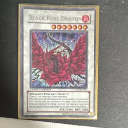 Konami Black Rose Dragon CT05-EN003 Limited Edition Lot of 2 Cards - Image 3