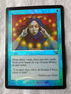 MTG English Brainstorm NM Foil Mercadian Masques - Image 1