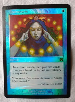 MTG English Brainstorm NM Foil Mercadian Masques - Image 5
