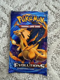 Pokemon Evolutions Booster Pack Charizard Art 10 Cards English TCG - Image 1