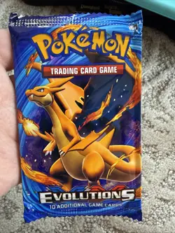 Pokemon Evolutions Booster Pack Charizard Art 10 Cards English TCG - Image 3