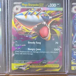 Pokemon PFL Holo Card Lot Mega Sharpedo EX 127/094 061/094 113/094 English - Image 2