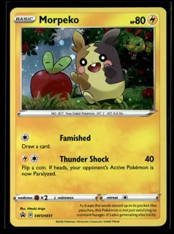 Morpeko SWSH031 Holo SWSH: Sword & Shield Promo Cards NM - Image 1