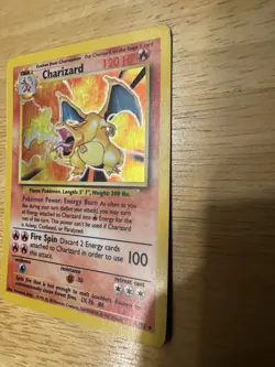 Pokemon TCG Charizard Base Set Holo Rare Card 4/102 Unlimited Edition - Image 4