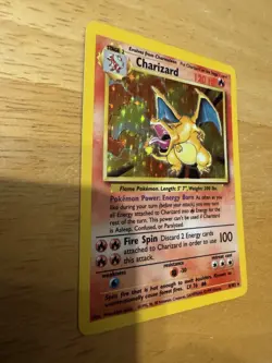 Pokemon TCG Charizard Base Set Holo Rare Card 4/102 Unlimited Edition - Image 5