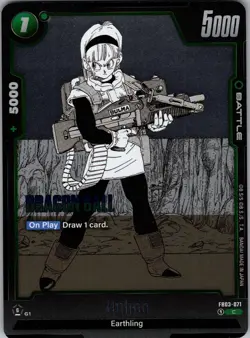 Bulma FB03-071 Alt Art Foil Manga Booster 02 Dragon Ball Super Card Game | NM - Image 1