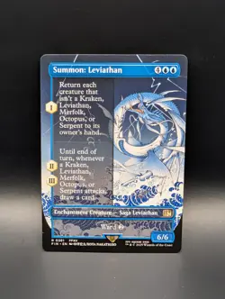 MTG - Summon: Leviathan - Non-Foil BORDERLESS - Enchantment Creature - FIN #361 - Image 1