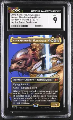 ARNA KENNERUD, SKYCAPTAIN Modern Horizons 3 Borderless Mythic CGC 9 MTG - Image 1