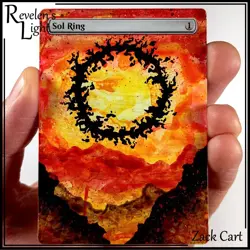 Sol Ring Alter - Hand Painted MTG Altered Art Card - Magic the Gathering - Image 1