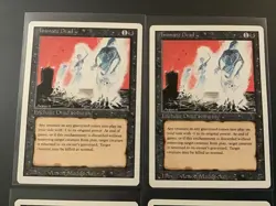 MTG Animate Dead playset (x4) 2 Revised (3rd edition) and 2 4th edition - Image 2