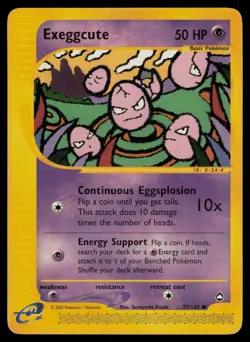 Exeggcute 77/147 Aquapolis Common Pokemon - Image 1