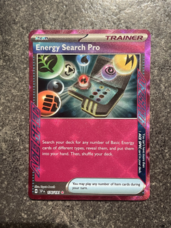 Energy Search Pro 176/191 Pokemon Surging Sparks SV ACE SPEC Rare Holo Card NM - Image 1